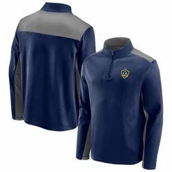 Men's Fanatics Branded Navy LA Galaxy Primary Logo 1/4-Zip Fleece Jacket -Metaverse shop unnamed file 25069