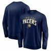 Men's Fanatics Branded Navy Indiana Pacers Game Time Arch Pullover Sweatshirt -Metaverse shop unnamed file 25072