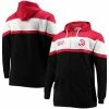 Men's Fanatics Branded Red/Black Atlanta Hawks Big & Tall Colorblock Wordmark Tripod Full-Zip Hoodie -Metaverse shop unnamed file 25140