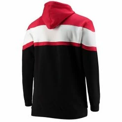 Men's Fanatics Branded Red/Black Atlanta Hawks Big & Tall Colorblock Wordmark Tripod Full-Zip Hoodie -Metaverse shop unnamed file 25143