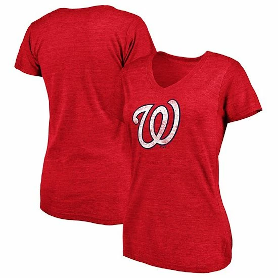 Women's Fanatics Branded Heathered Red Washington Nationals Core Weathered Tri-Blend V-Neck T-Shirt Women's Fanatics Branded Heathered Red Washington Nationals Core Weathered Tri-Blend V-Neck T-Shirt -Metaverse shop unnamed file 25145