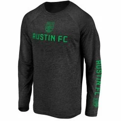 Men's Fanatics Branded Black Austin FC Space Dye Line Up Hand Ball Raglan Long Sleeve T-Shirt -Metaverse shop unnamed file 25156