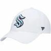 Men's Fanatics Branded White Seattle Kraken Core Primary Logo Flex Hat -Metaverse shop unnamed file 25158