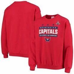 Youth Fanatics Branded Red Washington Capitals 2018 Stanley Cup Champions District Sweatshirt