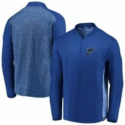 Men's Fanatics Branded Blue St. Louis Blues Iconic Clutch Quarter-Zip Jacket -Metaverse shop unnamed file 25236