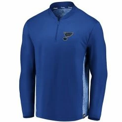 Men's Fanatics Branded Blue St. Louis Blues Iconic Clutch Quarter-Zip Jacket -Metaverse shop unnamed file 25237