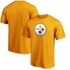 Men's Fanatics Branded Gold Pittsburgh Steelers Primary Logo Team T-Shirt -Metaverse shop unnamed file 25239