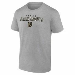 Men's Fanatics Branded Gold/Heathered Gray Vegas Golden Knights Parent 2-Pack T-Shirt Set -Metaverse shop unnamed file 25289