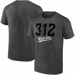 Men's Fanatics Branded Heathered Charcoal Chicago White Sox Hometown Collection The 312 T-Shirt -Metaverse shop unnamed file 25357