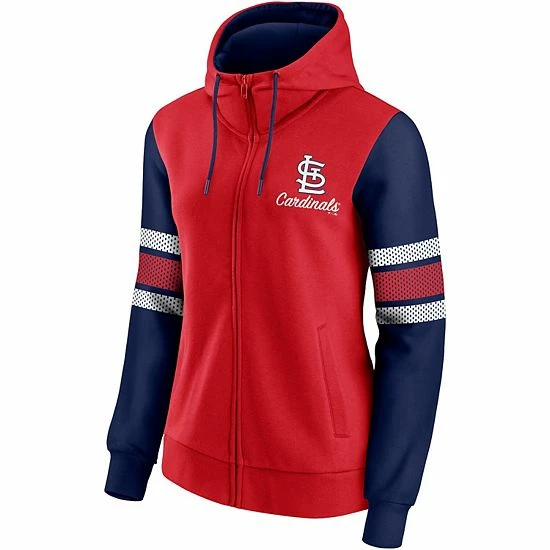 Women's Fanatics Branded Red/Navy St. Louis Cardinals Primary Script Full-Zip Hoodie Women's Fanatics Branded Red/Navy St. Louis Cardinals Primary Script Full-Zip Hoodie -Metaverse shop unnamed file 25396