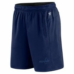 Men's Fanatics Branded Navy Washington Capitals Authentic Pro Travel And Training Shorts -Metaverse shop unnamed file 25432