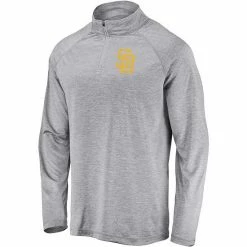 Men's Fanatics Branded Gray San Diego Padres Primary Logo Quarter-Zip Raglan Jacket -Metaverse shop unnamed file 25453