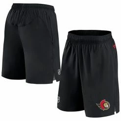 Men's Fanatics Branded Black Ottawa Senators Authentic Pro Rink Shorts