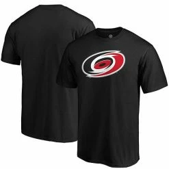 Men's Fanatics Branded Black Carolina Hurricanes Team Primary Logo T-Shirt