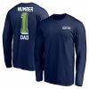 Men's Fanatics Branded College Navy Seattle Seahawks #1 Dad Long Sleeve T-Shirt -Metaverse shop unnamed file 25488