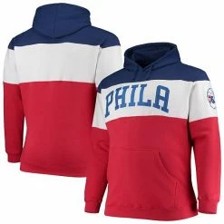 Men's Fanatics Branded Royal/Red Philadelphia 76ers Big & Tall Colorblock Wordmark Pullover Hoodie 3 Men's Fanatics Branded Royal/Red Philadelphia 76ers Big & Tall Colorblock Wordmark Pullover Hoodie -Metaverse shop unnamed file 25526