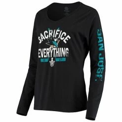 Women's Fanatics Branded Black San Jose Sharks 2017 Stanley Cup Playoffs Sacrifice Everything Long Sleeve T-Shirt 4 Women's Fanatics Branded Black San Jose Sharks 2017 Stanley Cup Playoffs Sacrifice Everything Long Sleeve T-Shirt -Metaverse shop unnamed file 25531