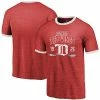 Fanatics Men's Majestic Threads Red Detroit Red Wings Buzzer Beater Tri-Blend Ringer T-Shirt