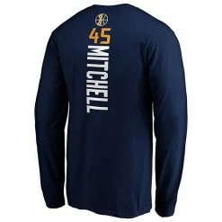 Men's Fanatics Branded Donovan Mitchell Navy Utah Jazz Team Playmaker Name & Number Long Sleeve T-Shirt -Metaverse shop unnamed file 25626