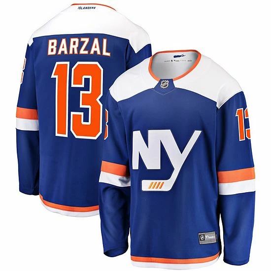 Men's Fanatics Branded Mathew Barzal Blue New York Islanders Alternate Breakaway Jersey Men's Fanatics Branded Mathew Barzal Blue New York Islanders Alternate Breakaway Jersey -Metaverse shop unnamed file 25653