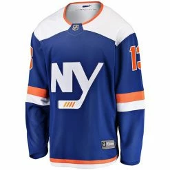 Men's Fanatics Branded Mathew Barzal Blue New York Islanders Alternate Breakaway Jersey 4 Men's Fanatics Branded Mathew Barzal Blue New York Islanders Alternate Breakaway Jersey -Metaverse shop unnamed file 25654