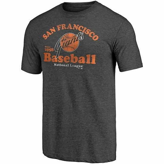 Men's Fanatics Branded Heathered Charcoal San Francisco Giants Cooperstown Collection True Classics Tri-Blend T-Shirt Men's Fanatics Branded Heathered Charcoal San Francisco Giants Cooperstown Collection True Classics Tri-Blend T-Shirt -Metaverse shop unnamed file 25688