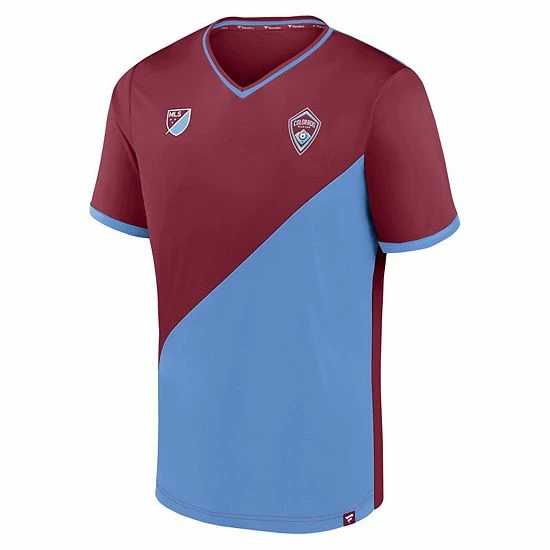Men's Fanatics Branded Burgundy/Sky Blue Colorado Rapids Striker V-Neck T-Shirt Men's Fanatics Branded Burgundy/Sky Blue Colorado Rapids Striker V-Neck T-Shirt -Metaverse shop unnamed file 25692