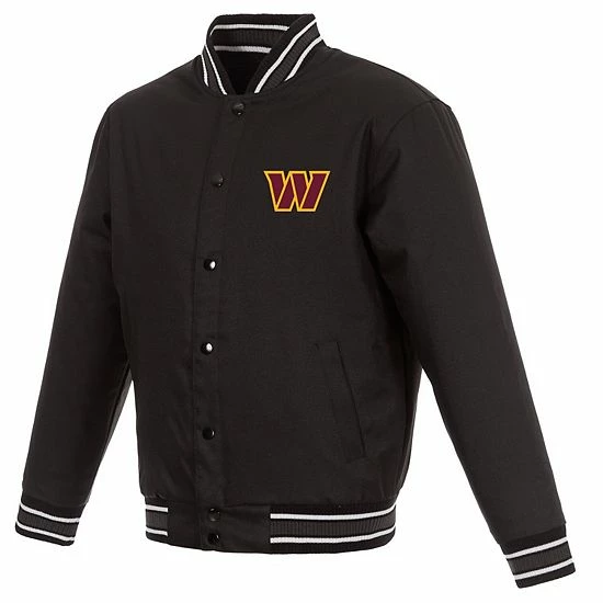 Men's Fanatics Branded Black Washington Commanders Full-Snap Jacket Men's Fanatics Branded Black Washington Commanders Full-Snap Jacket -Metaverse shop unnamed file 25702