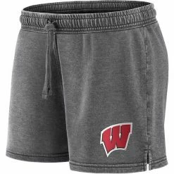 Women's Fanatics Branded Charcoal Wisconsin Badgers Retro French Terry Shorts 4 Women's Fanatics Branded Charcoal Wisconsin Badgers Retro French Terry Shorts -Metaverse shop unnamed file 25726