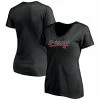 Women's Fanatics Branded Black Arizona Diamondbacks Steppin Up V-Neck T-Shirt