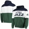 Men's Fanatics Branded Navy/Green Utah Jazz Colorblock Wordmark Pullover Hoodie 1 Men's Fanatics Branded Navy/Green Utah Jazz Colorblock Wordmark Pullover Hoodie -Metaverse shop unnamed file 25822