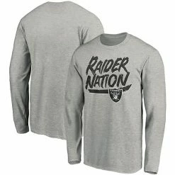 Men's Fanatics Branded Heathered Gray Las Vegas Raiders Hometown Long Sleeve T-Shirt -Metaverse shop unnamed file 25909