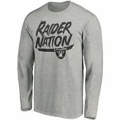 Men's Fanatics Branded Heathered Gray Las Vegas Raiders Hometown Long Sleeve T-Shirt -Metaverse shop unnamed file 25910