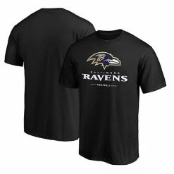 Men's Fanatics Branded Black Baltimore Ravens Big & Tall Team Logo Lockup T-Shirt