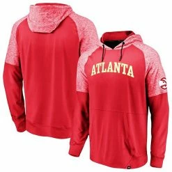 Men's Fanatics Branded Red Atlanta Hawks Made To Move Space Dye Raglan Pullover Hoodie -Metaverse shop unnamed file 25960