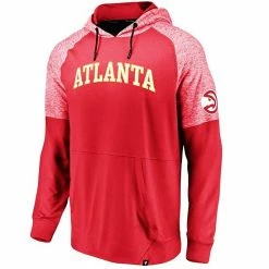 Men's Fanatics Branded Red Atlanta Hawks Made To Move Space Dye Raglan Pullover Hoodie -Metaverse shop unnamed file 25961