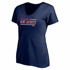 Women's Fanatics Branded Navy Columbus Blue Jackets Plus Size Mascot In Bounds V-Neck T-Shirt 4 Women's Fanatics Branded Navy Columbus Blue Jackets Plus Size Mascot In Bounds V-Neck T-Shirt -Metaverse shop unnamed file 25997