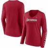 Women's Fanatics Branded Red Tampa Bay Buccaneers Drive Forward V-Neck Long Sleeve T-Shirt -Metaverse shop unnamed file 26055