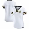 Women's Fanatics Branded White New Orleans Saints Sunday Best Lace-Up T-Shirt -Metaverse shop unnamed file 26067