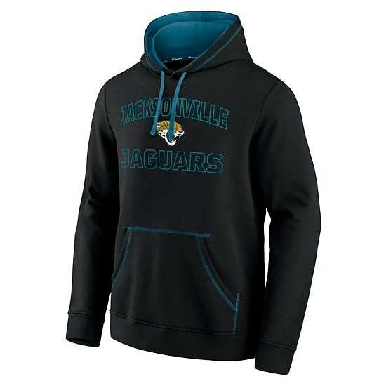 Men's Fanatics Branded Black Jacksonville Jaguars Tiebreaker Pullover Hoodie 5 Men's Fanatics Branded Black Jacksonville Jaguars Tiebreaker Pullover Hoodie - Image 3