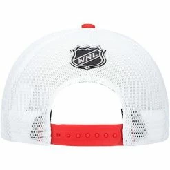 Youth Fanatics Branded Red/White Chicago Blackhawks 2021 NHL Draft Lockup Trucker Snapback Hat -Metaverse shop unnamed file 26159