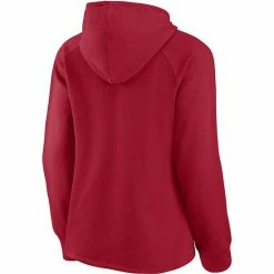 Women's Fanatics Branded Red Atlanta Falcons First Contact Raglan Pullover Hoodie -Metaverse shop unnamed file 26181