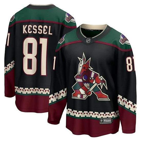 Men's Fanatics Branded Phil Kessel Black Arizona Coyotes Home Premier Breakaway Player Jersey 4 Men's Fanatics Branded Phil Kessel Black Arizona Coyotes Home Premier Breakaway Player Jersey - Image 2