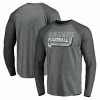 Men's Fanatics Branded Heathered Gray/Heathered Charcoal Las Vegas Raiders Vintage On The Ropes Raglan Tri-Blend Long Sleeve T-Shirt -Metaverse shop unnamed file 26248