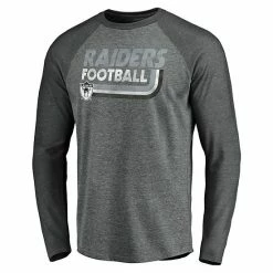Men's Fanatics Branded Heathered Gray/Heathered Charcoal Las Vegas Raiders Vintage On The Ropes Raglan Tri-Blend Long Sleeve T-Shirt 4 Men's Fanatics Branded Heathered Gray/Heathered Charcoal Las Vegas Raiders Vintage On The Ropes Raglan Tri-Blend Long Sleeve T-Shirt -Metaverse shop unnamed file 26250