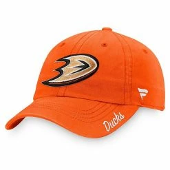 Women's Fanatics Branded Orange Anaheim Ducks Primary Logo Adjustable Hat