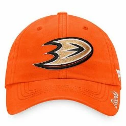 Women's Fanatics Branded Orange Anaheim Ducks Primary Logo Adjustable Hat -Metaverse shop unnamed file 26266