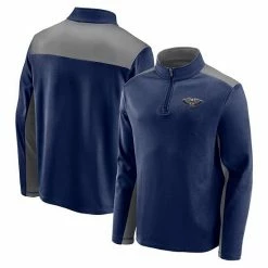 Men's Fanatics Branded Navy/Gray New Orleans Pelicans Primary Logo Fleece Quarter-Zip Jacket 3 Men's Fanatics Branded Navy/Gray New Orleans Pelicans Primary Logo Fleece Quarter-Zip Jacket -Metaverse shop unnamed file 26275