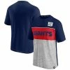 Men's Fanatics Branded Navy/Heathered Gray New York Giants Throwback Colorblock T-Shirt 2 Men's Fanatics Branded Navy/Heathered Gray New York Giants Throwback Colorblock T-Shirt -Metaverse shop unnamed file 26278