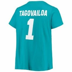 Women's Fanatics Branded Tua Tagovailoa Aqua Miami Dolphins Plus Size Name & Number T-Shirt 5 Women's Fanatics Branded Tua Tagovailoa Aqua Miami Dolphins Plus Size Name & Number T-Shirt -Metaverse shop unnamed file 26283